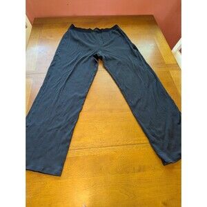 SKIMS Cotton Rib Thermal Pajama Pants Black Charcoal Size M Wide Leg Loungewear